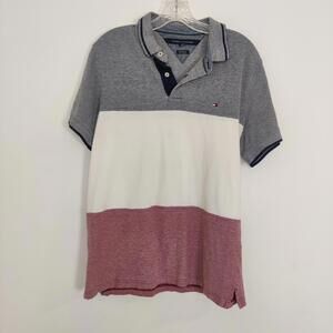 Tommy Hilfiger Men's Polo Color Block Size Large